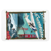 サンフランシスコ飛行旅行ポスター マグネット (横)