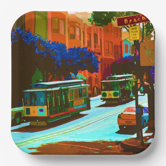 サンフランシスコ002 ペーパープレート (正面)