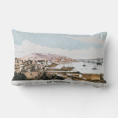 サンフランシスコ1849年の眺め ランバークッション (裏面)