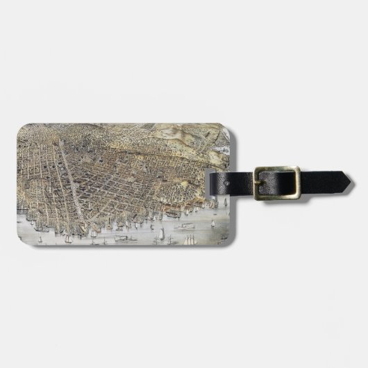 サンフランシスコ1878年の眺め ラゲッジタグ (正面横)