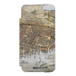 サンフランシスコ1878年の眺め iPhone SE/5/5sウォレットケース