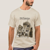 サンフランシスコ1906年地震イラストレーションURM Tシャツ (正面)