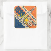 サンフランシスコ1939ワールドフェア・ステッカー スクエアシール (バッグ)