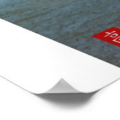 サンフランシスコ – アルカトラズ島デジタルウォーターの色 ポスター (角)