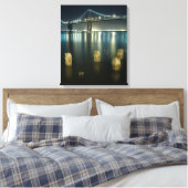 サンフランシスコ，エンバカデロ沿いのピリング キャンバスプリント (インサイチュ (寝室))