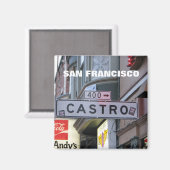 サンフランシスコ – カストロ磁石！ マグネット (正面/裏面)