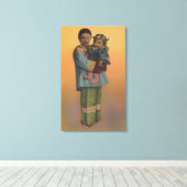 サンフランシスコ,カヒンズー語ベビー キャンバスプリント (インサイチュ (ウッドフロア))