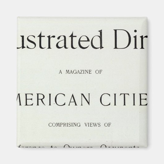 サンフランシスコ・カリフォルニアのタイトルページ マグネット (正面)