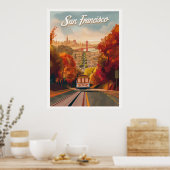 サンフランシスコ，カリフォルニアのヴィンテージ旅行 ポスター (キッチン)