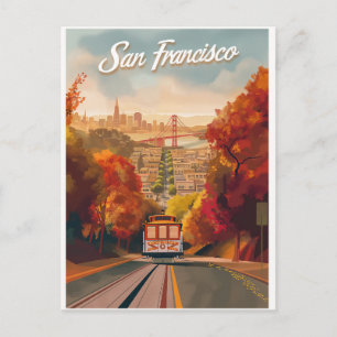サンフランシスコ,カリフォルニアのヴィンテージ旅行 ポストカード