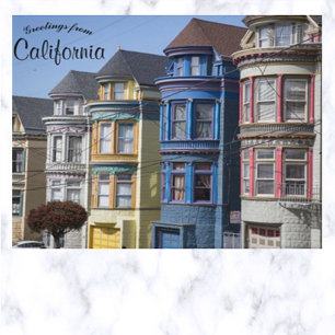 サンフランシスコ・カリフォルニアの住宅 ポストカード