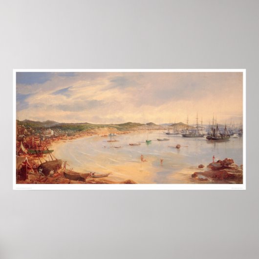 サンフランシスコ，カリフォルニアの港の眺め(0575A) ポスター (正面)