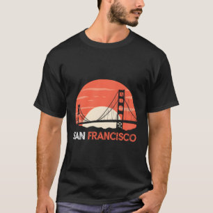 サンフランシスコ・カリフォルニアゴールデンゲートブリッジ Tシャツ