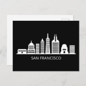 サンフランシスコ・カリフォルニアスカイライン ポストカード (正面/裏面)