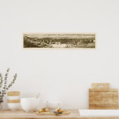 サンフランシスコ,カリフォルニア州パノラママップ – 1856 ポスター (キッチン)