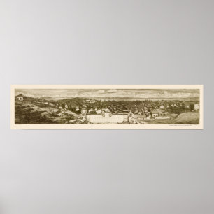 サンフランシスコ,カリフォルニア州パノラママップ – 1856 ポスター
