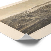 サンフランシスコ,カリフォルニア州パノラママップ – 1862 ポスター (角)