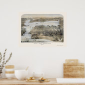 サンフランシスコ，カリフォルニア州パノラママップ – 1868 ポスター (キッチン)