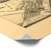 サンフランシスコ,カリフォルニア州パノラママップ – 1875 ポスター (角)