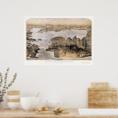 サンフランシスコ，カリフォルニア州パノラママップ – 1876 ポスター (キッチン)