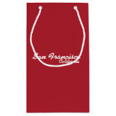 サンフランシスコ，カリフォルニア抱き枕 スモールペーパーバッグ (裏面)