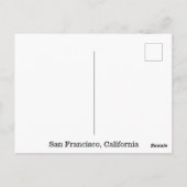 サンフランシスコ，カリフォルニア漫画ブックスタイルアート ポストカード (裏面)