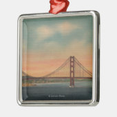 サンフランシスコ、カリフォルニア2 メタルオーナメント (左)