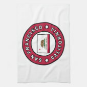 サンフランシスコ・カリフォルニア キッチンタオル (縦)