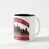 サンフランシスコ，カリフォルニア ツートーンマグカップ (正面右)