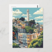 サンフランシスコ・カリフォルニア ポストカード (正面/裏面)