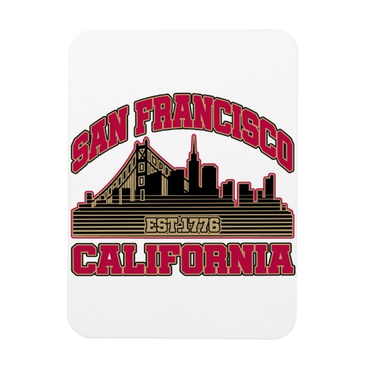 サンフランシスコ,カリフォルニア マグネット (縦)