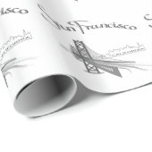 サンフランシスコ、カリフォルニア ラッピングペーパー (ロールコーナー)