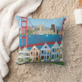 サンフランシスコ、カリフォルニア|湾による都市 クッション (ブランケット)