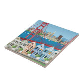 サンフランシスコ、カリフォルニア|湾による都市 タイル (側面)