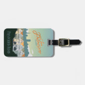 サンフランシスコ、カリフォルニア-郵便はがきの列 ラゲッジタグ (正面横)