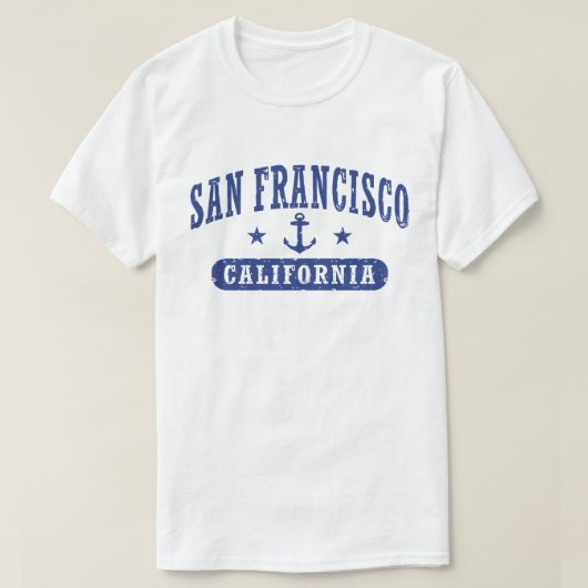サンフランシスコ・カリフォルニア Tシャツ (デザイン正面)