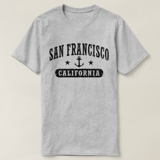サンフランシスコ・カリフォルニア Tシャツ (デザイン正面)