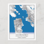 サンフランシスコ・カリフォルニアUSAトラベルシティマップ ポストカード (正面)