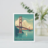 サンフランシスコ・カリフォルニアUSA有名な旅行の場所 ポストカード (スタンド正面)