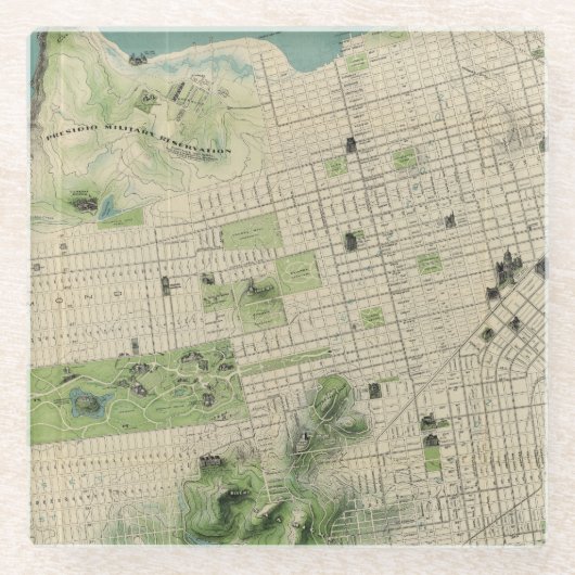 サンフランシスコ ガラスコースター (正面)