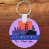 サンフランシスコ・キーチェーン キーホルダー (正面)