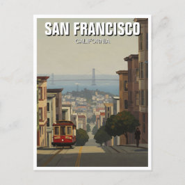 サンフランシスコ・ケーブルカーカリフォルニア ポストカード