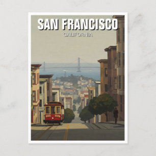 サンフランシスコ・ケーブルカーカリフォルニア ポストカード