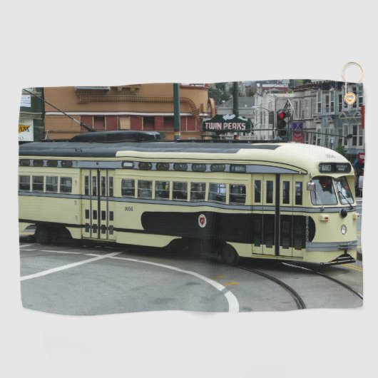 サンフランシスコ ケーブルカー ゴルフタオル (横)