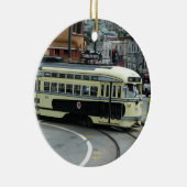 サンフランシスコ ケーブルカー セラミックオーナメント (右)