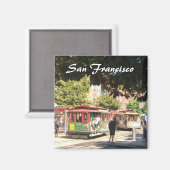 サンフランシスコ・ケーブル・カー マグネット (正面/裏面)