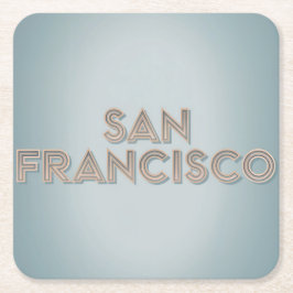 サンフランシスコ・コースター・セット スクエアペーパーコースター