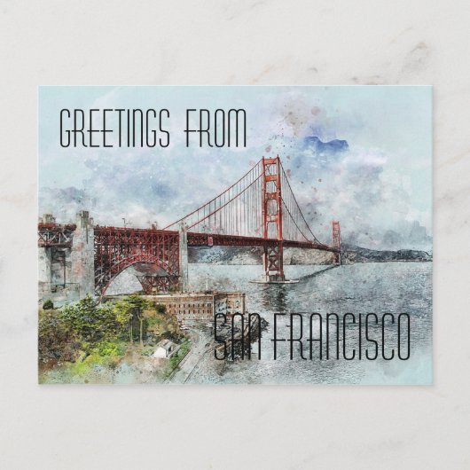 サンフランシスコ ゴールデンゲートブリッジ ポストカード (正面)