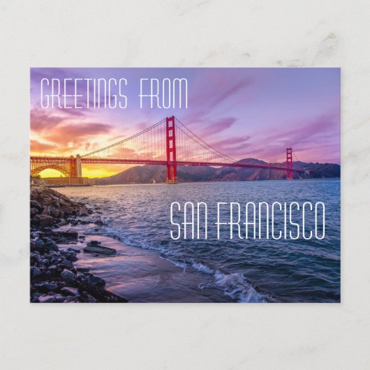 サンフランシスコ ゴールデンゲートブリッジ ポストカード (正面)