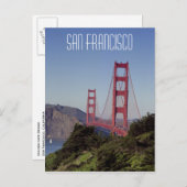 サンフランシスコ・ゴールデンゲートブリッジ ポストカード (正面/裏面)